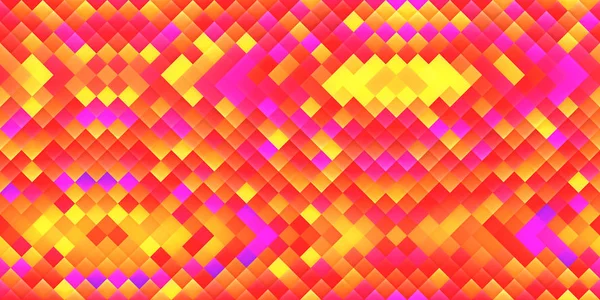 Gelb rot nahtlose helle quadratische Hintergrund. bunte Mosaik-Gitter leuchtet Textur. schöne moderne geometrische Grafik. — Stockfoto