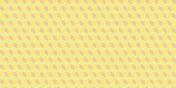Żółty miód bez szwu moduł wzór tła. Izometryczne bloki tekstury. Mozaiki geometrycznej tło w formacie 3d. — Zdjęcie stockowe