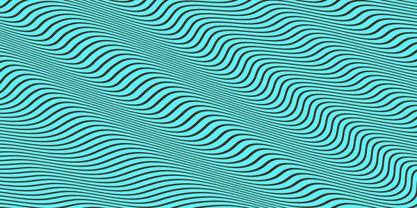 Deep, Green Sea Seamless Hypnotic Waves Background. Tekstur Ripples Berwarna Bergaya. Latar Belakang Modern Dinamis . — Stok Foto