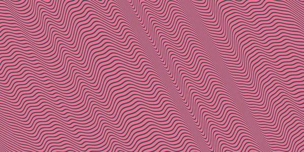 ピンクのシームレスな催眠波背景。スタイリッシュなカラフルな波紋のテクスチャです。動的な背景. — ストック写真