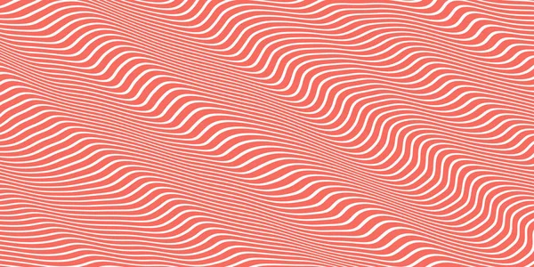 Fondo de ondas hipnóticas sin costura de salmón. Elegante textura de ondulaciones coloridas. Fondo moderno dinámico . — Foto de Stock