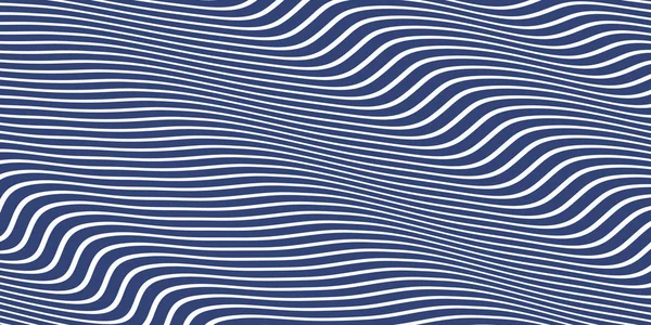 Strong Blue Seamless Hypnotic Waves Background. Stylish Colorful Ripples Texture. Dynamic Modern Backdrop. — Stock Photo, Image