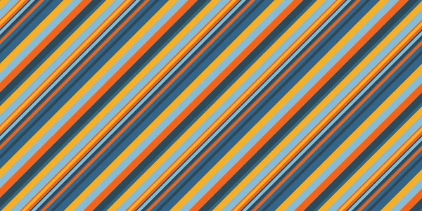 Indigo oranje hemelsblauw naadloze geneigd strepen achtergrond. Moderne kleuren terzijde lijnen textuur. Vintage stijl Stripe achtergrond. — Stockfoto