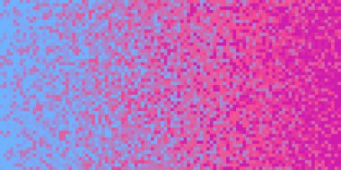 Indigo lila mor sorunsuz sarhoş degrade arka plan. Mozaik piksel sanat doku. Yatay piksel degrade zemin.