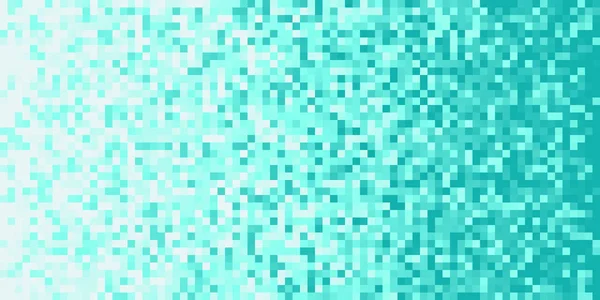 Sky Blue Seamless Pixilated Gradient Background. Mosaic Pixel Art Texture. Horizontal Pixel Gradient Backdrop. — Stock Photo, Image