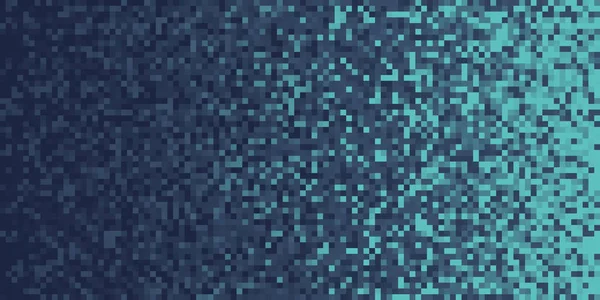 Fondo de degradado pixilado azul oscuro. Mosaico Pixel Art Texture. Fondo de gradiente de píxeles horizontales . — Foto de Stock