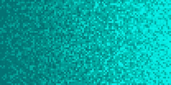 Fondo de Gradiente Pixilado Turquesa Azul Profundo. Mosaico Pixel Art Texture. Fondo de gradiente de píxeles horizontales . —  Fotos de Stock