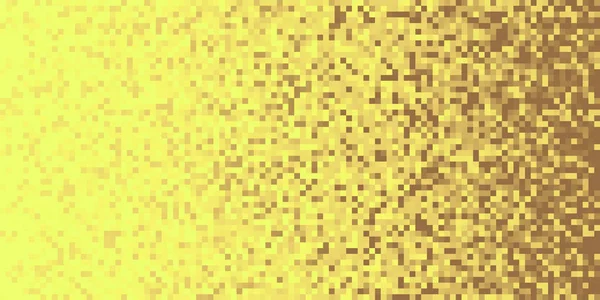 Zlaté žluté Pixilated gradientní pozadí. Mozaika Pixel Art textury. Přechodu pozadí horizontální Pixel. — Stock fotografie