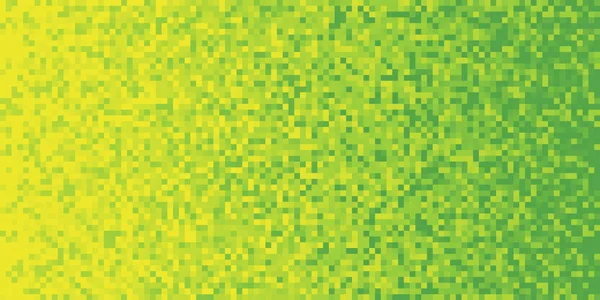 Fondo de gradiente pixilado de cal amarilla. Mosaico Pixel Art Texture. Fondo de gradiente de píxeles horizontales . — Foto de Stock