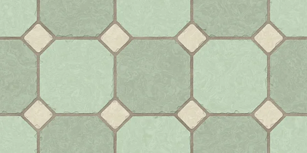 Pistacho Beige Seamless Classic Floor Tile Texture. Cocina simple, WC o baño mosaico fondo de baldosas. Representación 3D. Ilustración 3D . —  Fotos de Stock