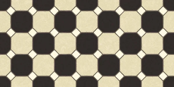 Fuerte marrón Beige Seamless Classic Floor Tile Texture. Cocina simple, WC o baño mosaico fondo de baldosas. Representación 3D. Ilustración 3D . —  Fotos de Stock