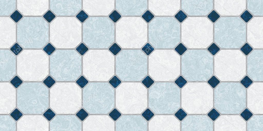 Textura del azulejo de piso clásico transparente azul oscuro gris