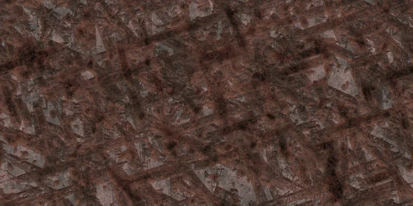 Naadloze vormgesneden rustieke roestvrij achtergrond. Dirty gehavende ijzer textuur. — Stockfoto