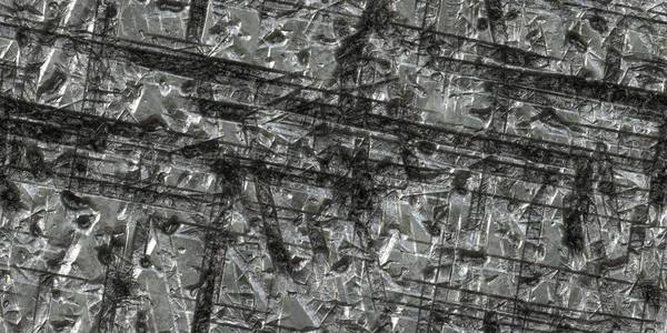 Chrom nahtlos ausgestanzten Edelstahl Hintergrund. schmutzige vernarbte Eisenstruktur. — Stockfoto