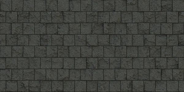 Dark Seamless Stone Block Wall Texture. Building Facade Background. Exterior Architecture Decorative House Facing.