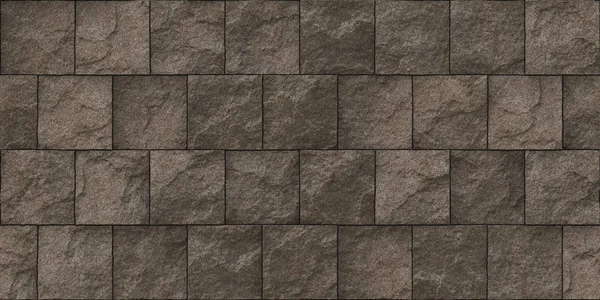 Brown Seamless pietra Block Wall Texture. Costruzione Facciata sfondo. Architettura esterna Casa decorativa Di fronte . — Foto Stock