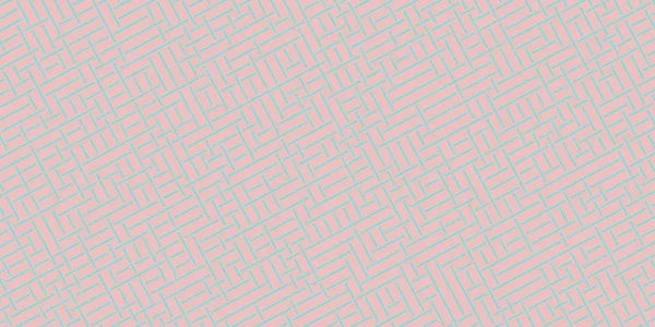 stock image Light Pink Blue Seamless Outline Labyrinth Background. Maze Path Puzzle Concept.