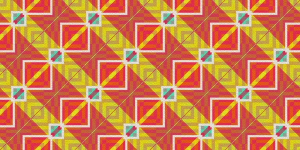 Sárga narancs varrás nélküli Modern Maya háttér minta. Geometriai etnikai dísz textúra. Azték dekoratív háttér. — Stock Fotó