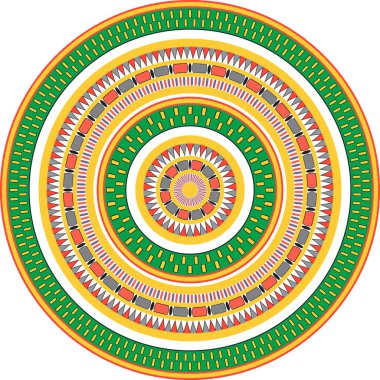 Yeşil Sarı Mısır Çemberi Süslemesi. Ulusal Kültür Dekoratif Çember Sanatı.