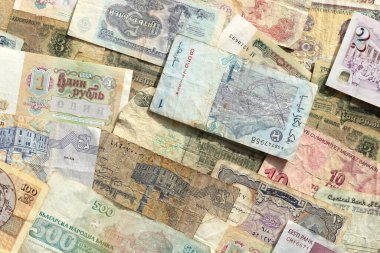 Kazanç modeli. Para doku banknotları. Nakit dolgu. Zenginlik arkaplanı.