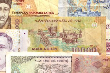 Para doku banknotları. Nakit dolgu. Finansal zemin zenginliği. Kazanç kalıbı.