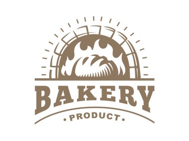 Bread logo - vector illustration. Bakery emblem on white background