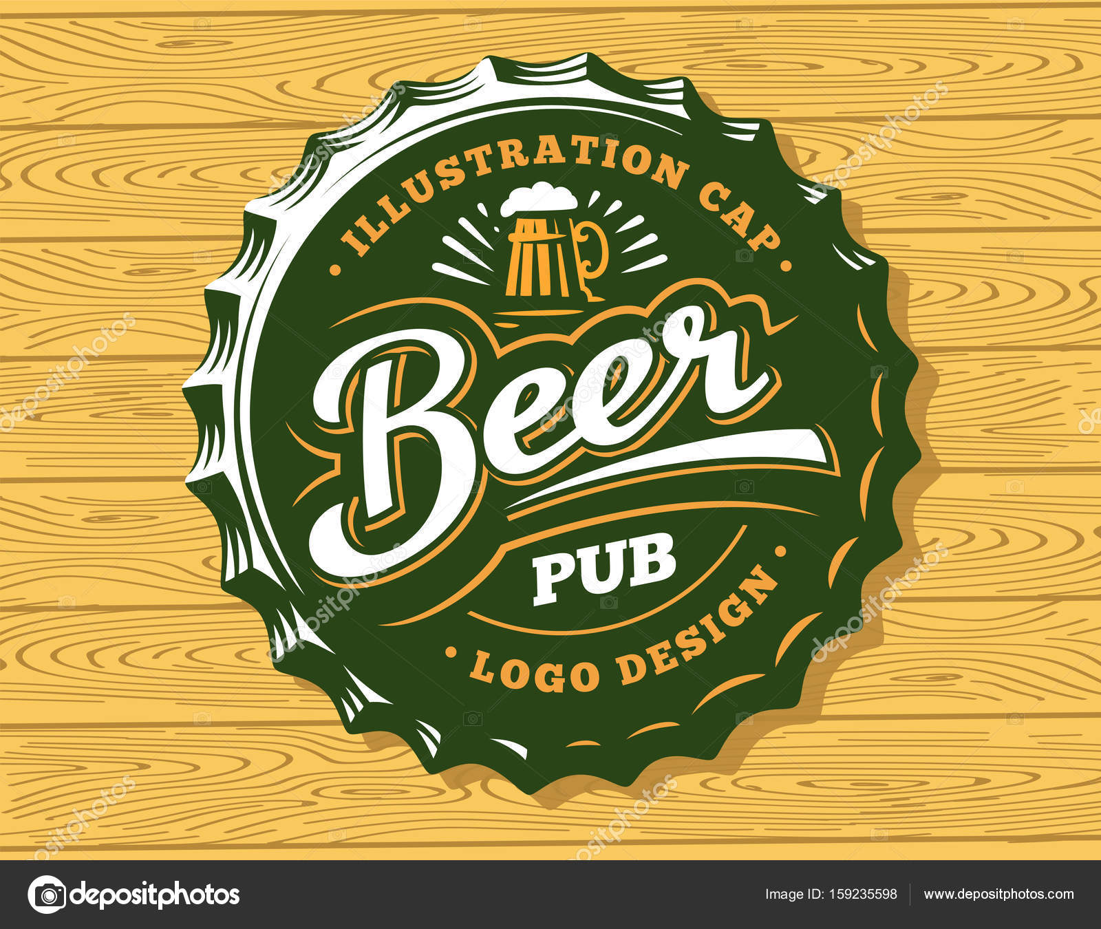 screen hatch versus Beer logo on cap - vector illustration, emblem brewery design Stock Vector Image by ©sodesignby #159235598 screen hatch versus Beer logo on cap - vector illustration, emblem brewery design Stock Vector Image by ©sodesignby #159235598