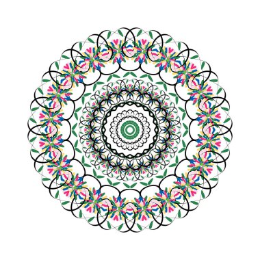 Mandala ile süsleme Renk Kartelası