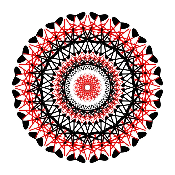 Ornament Farbkarte mit Mandala — Stockvektor