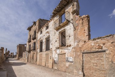 Belchite'nın şehir, Zaragoza, İspanya