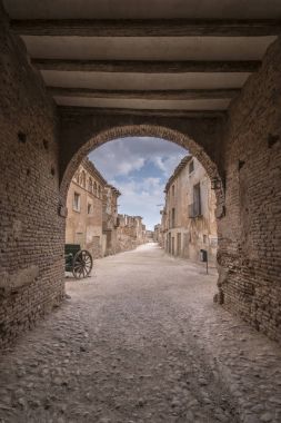 Belchite'nın şehir, Zaragoza, İspanya