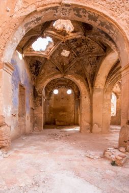 Belchite'nın şehir, Zaragoza, İspanya