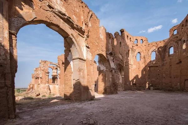 Belchite'nın şehir, Zaragoza, İspanya — Stok fotoğraf