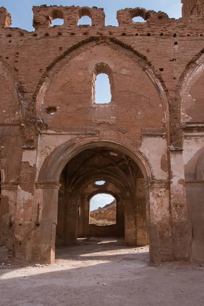 Belchite'nın şehir, Zaragoza, İspanya