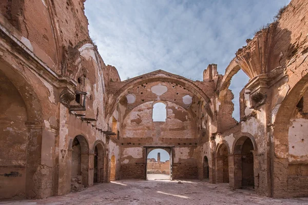 Belchite'nın şehir, Zaragoza, İspanya