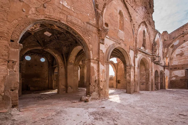 Belchite'nın şehir, Zaragoza, İspanya — Stok fotoğraf