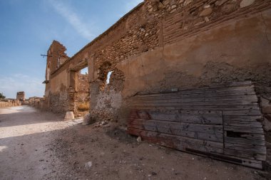Belchite'nın şehir, Zaragoza, İspanya