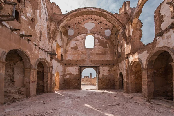 Belchite'nın şehir, Zaragoza, İspanya — Stok fotoğraf