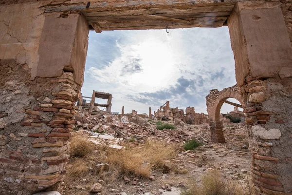Belchite'nın şehir, Zaragoza, İspanya