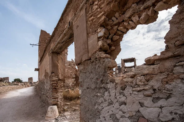 Belchite'nın şehir, Zaragoza, İspanya