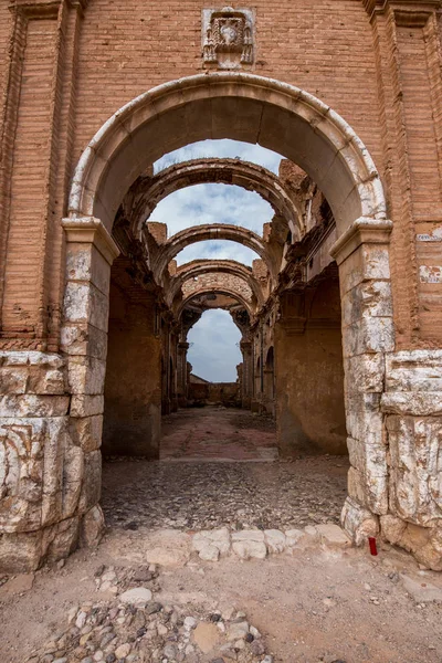 Belchite'nın şehir, Zaragoza, İspanya