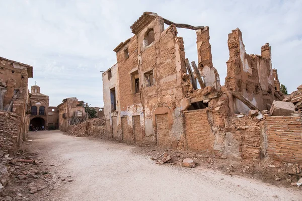 Belchite'nın şehir, Zaragoza, İspanya