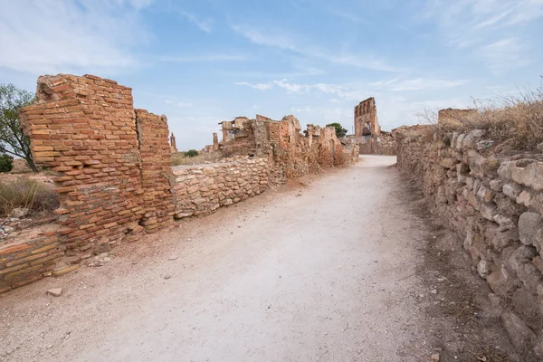 Belchite'nın şehir, Zaragoza, İspanya