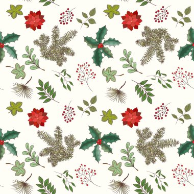 Noel ve yeni yıl kusursuz desen