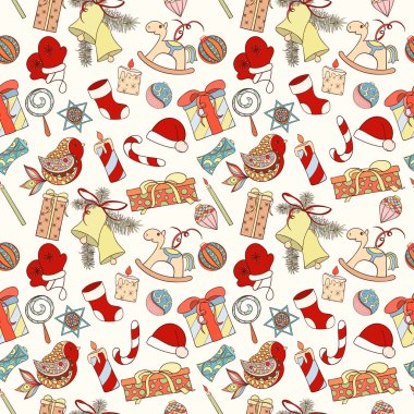 Noel ve yeni yıl kusursuz desen