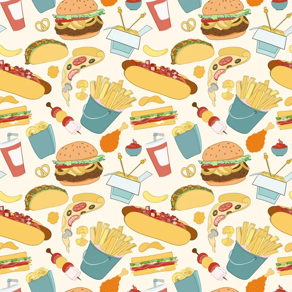 Çizilmiş vektör sorunsuz lokanta desen