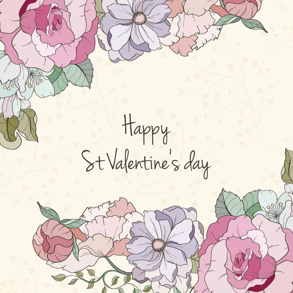 St Valentine day card — Stock Vector