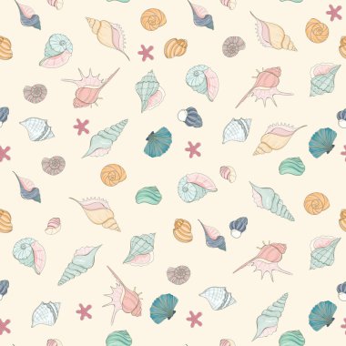 Deniz kabuğu pürüzsüz desen