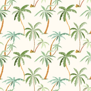 Sorunsuz tropik avuç içi desen