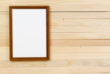 Çerçeve ahşap duvar. İç tasarım. Kopya alanı